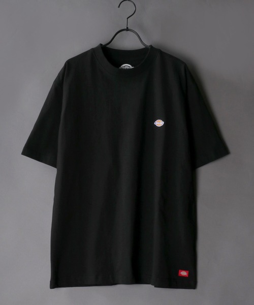 Dickies（ディッキーズ）の「【Dickies】ミニワッペン ヘビーウェイトTシャツ/無地Ｔ（Tシャツ/カットソー・メンズ・ホワイト/ブラック/ダークグリーン/ベージュ/パープル/ブラウン/グリーン/スモークピンク/ダークブルー/キャメル/サックスブルー/ブルーグリーン・M/L/XL）」の3枚目の写真