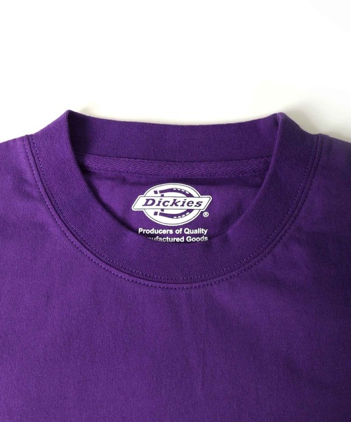 Dickies（ディッキーズ）の「【Dickies】ミニワッペン ヘビーウェイトTシャツ/無地Ｔ（Tシャツ/カットソー・メンズ・ホワイト/ブラック/ダークグリーン/ベージュ/パープル/ブラウン/グリーン/スモークピンク/ダークブルー/キャメル/サックスブルー/ブルーグリーン・M/L/XL）」の13枚目の写真