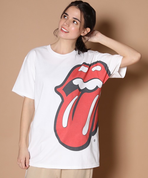 Red stripe Tシャツ　ローリングストーンズ JACKROSE（ジャックローズ）の「ローリングストーンズ コラボ ビッグ