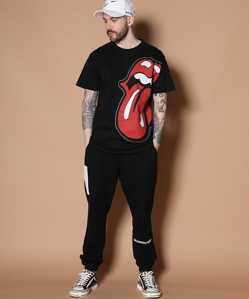 JACKROSE（ジャックローズ）の「ローリングストーンズ コラボ ビッグリップス&タン 半袖Tシャツ（Tシャツ/カットソー・メンズ・ホワイト/ブラック・M/L）」の6枚目の写真