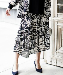 RANAN | 幾何柄アシメトリースカート(スカート)