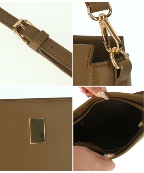 Alluge（アルージュ）の「ハーフムーンショルダーバッグ（ショルダーバッグ・レディース・ブラウン・FREE）」の5枚目の写真