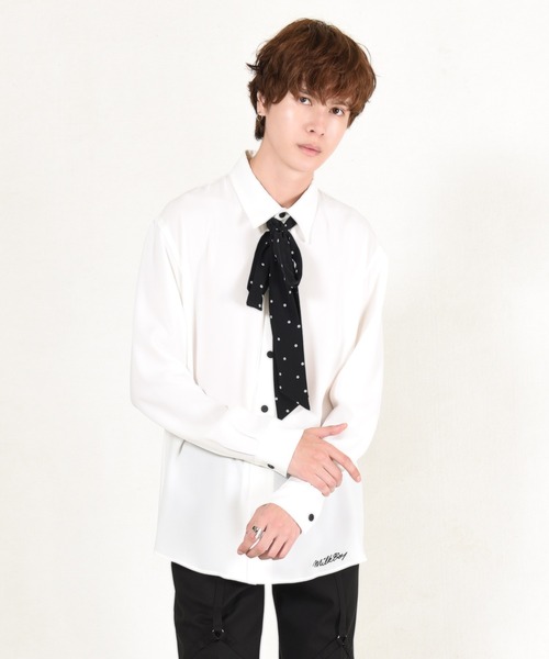 MILKBOY（ミルクボーイ）の「RIBBON TIE シャツ（シャツ