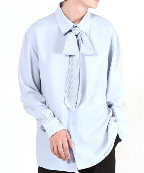 MILKBOY  ボウタイリボン長袖シャツ MILKBOY（ミルクボーイ）の「RIBBON TIE シャツ（シャツ