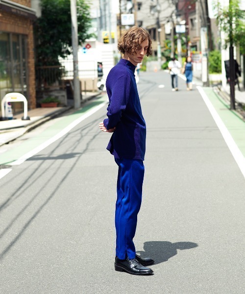 ato(アトウ)の「MILAN RIB JERSEY(Tシャツ/カットソー・メンズ・ネイビー/ブラック/チャコールグレー・46/48)」の4枚目の写真