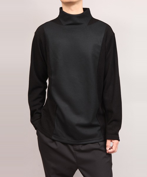 ato(アトウ)の「MILAN RIB JERSEY(Tシャツ/カットソー・メンズ・ネイビー/ブラック/チャコールグレー・46/48)」の5枚目の写真