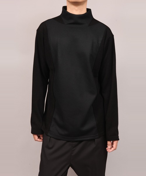 ato(アトウ)の「MILAN RIB JERSEY(Tシャツ/カットソー・メンズ・ネイビー/ブラック/チャコールグレー・46/48)」の6枚目の写真