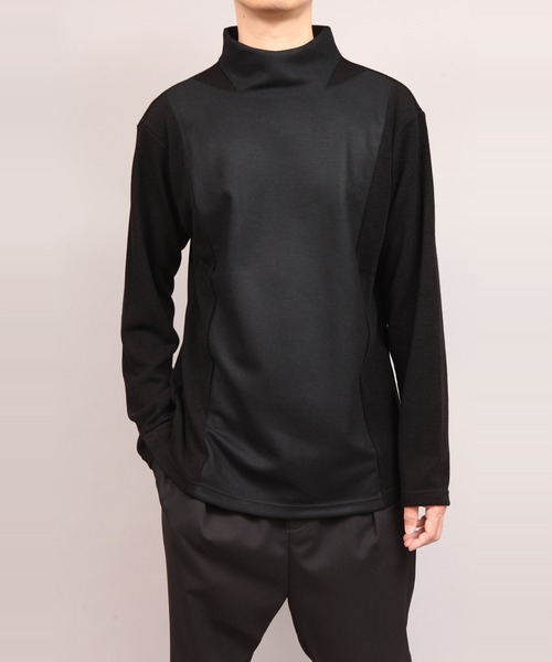 ato(アトウ)の「MILAN RIB JERSEY(Tシャツ/カットソー・メンズ・ネイビー/ブラック/チャコールグレー・46/48)」の7枚目の写真