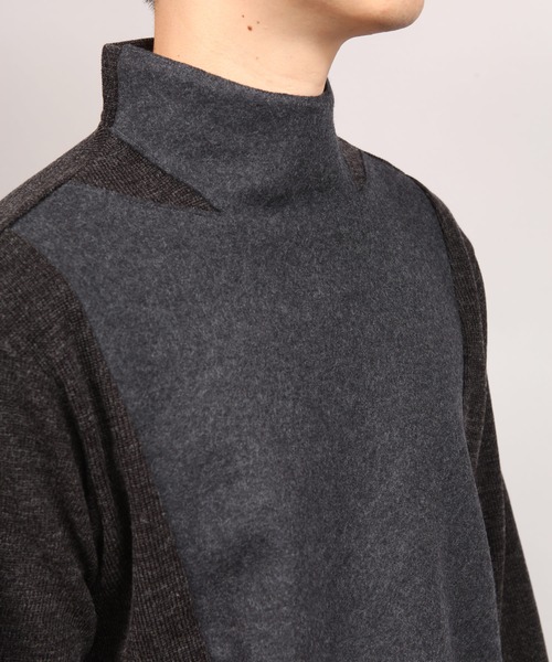 ato(アトウ)の「MILAN RIB JERSEY(Tシャツ/カットソー・メンズ・ネイビー/ブラック/チャコールグレー・46/48)」の14枚目の写真