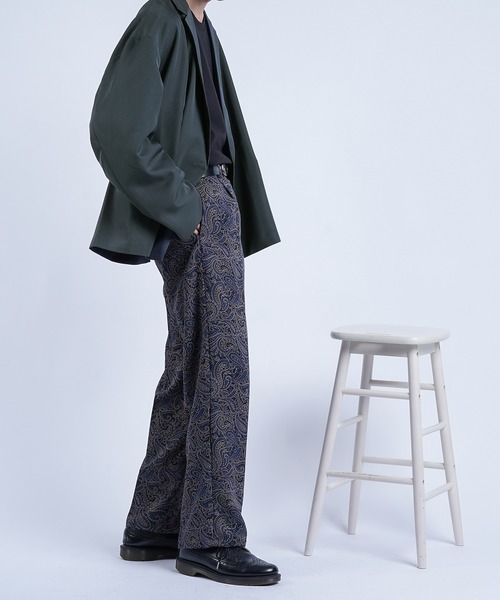 kutir（クティール）の「ペイズリー柄センタープレススラックス（その他パンツ・メンズ・ダークブラウン/ネイビー・SMALL/MEDIUM/LARGE）」の8枚目の写真