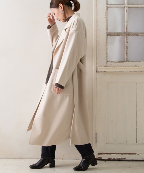 セール ダブルフェイスフェイクウールガウンコート R チェスターコート Newlyme ニューリーミー のファッション通販 Zozotown