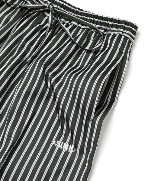 SINK kotohayokozawa（シンク コトハヨコザワ）の「SETUP STRIPE PAJAMAS（ルームウェア/パジャマ・レディース・グリーン/ブラウン・L/M）」の16枚目の写真