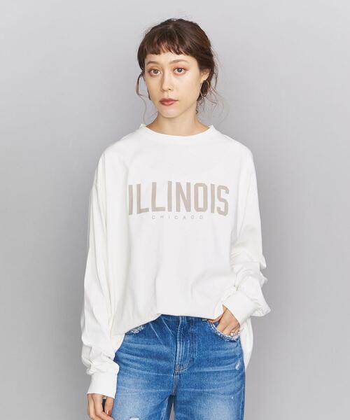 BEAUTY&YOUTH UNITED ARROWS（ビューティーアンドユースユナイテッドアローズ）の「BY ロゴプリントロングスリーブTシャツ（Tシャツ/カットソー・レディース・オフホワイト/ダークグレー・FREE）」の11枚目の写真