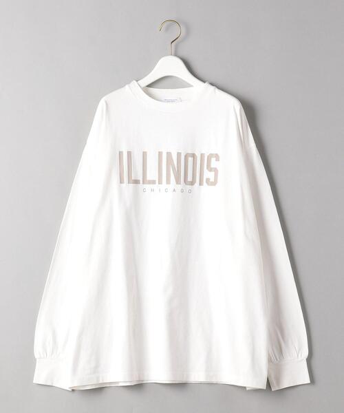 BEAUTY&YOUTH UNITED ARROWS（ビューティーアンドユースユナイテッドアローズ）の「BY ロゴプリントロングスリーブTシャツ（Tシャツ/カットソー・レディース・オフホワイト/ダークグレー・FREE）」の7枚目の写真