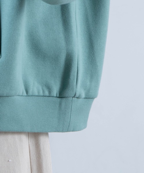 WEGO(ウィゴー)の「WEGO/レトロヒューマンロゴプルパーカー(パーカー・メンズ・サックスブルー/アイボリー/スミクロ/グリーン・MEDIUM/LARGE)」の5枚目の写真