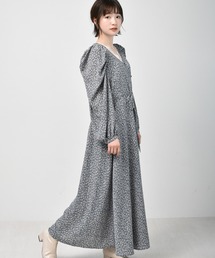 RETRO GIRL | パワショル花柄ワンピ(ワンピース)