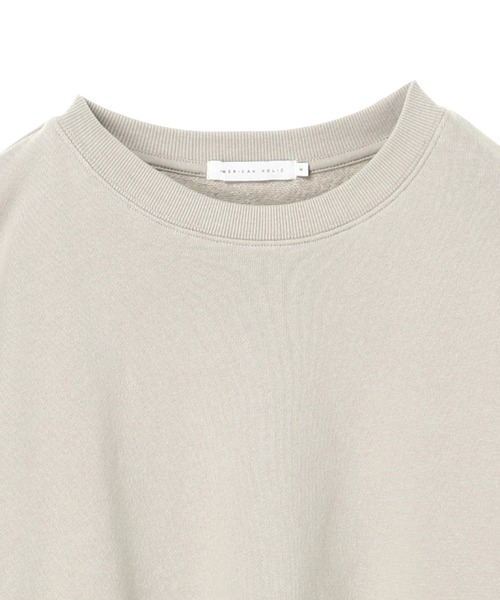 AMERICAN HOLIC（アメリカンホリック）の「ドロップショルダー裏毛プルオーバー ＊●（スウェット・レディース・チャコールグレー/オフホワイト/ミント/ラベンダー/ライトベージュ・MEDIUM/LARGE）」の13枚目の写真