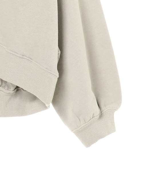 AMERICAN HOLIC（アメリカンホリック）の「ドロップショルダー裏毛プルオーバー ＊●（スウェット・レディース・チャコールグレー/オフホワイト/ミント/ラベンダー/ライトベージュ・MEDIUM/LARGE）」の7枚目の写真