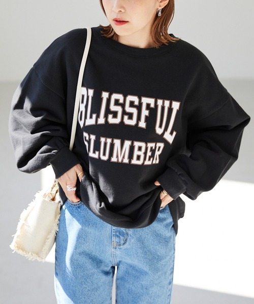 Heather（ヘザー）の「カレッジロゴスウェット_934961（スウェット・レディース・ホワイト/ブラック/ブルー系その他/ベージュ・FREE）」の3枚目の写真