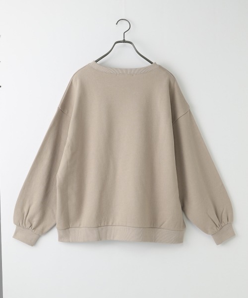 Heather（ヘザー）の「カレッジロゴスウェット_934961（スウェット・レディース・ホワイト/ブラック/ブルー系その他/ベージュ・FREE）」の6枚目の写真