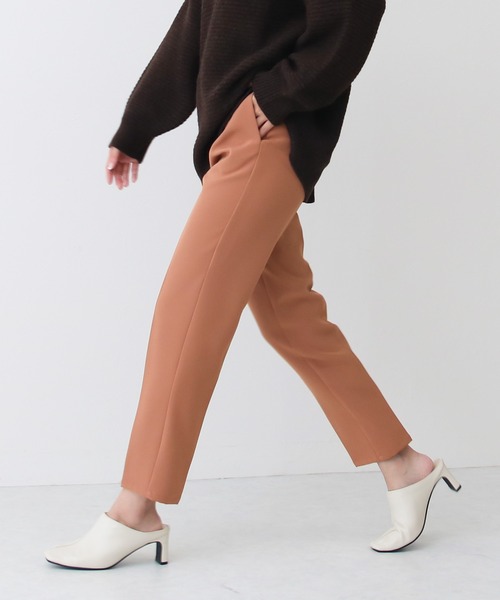 Social GIRL（ソーシャルガール）の「ハイウエストタックテーパードパンツ（スラックス・レディース・ブラック/サックスブルー/ピンク/サンドベージュ/ブルーグリーン・M/L）」の21枚目の写真