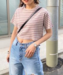 WHO'S WHO gallery | リブボーダーTEE(Tシャツ/カットソー)