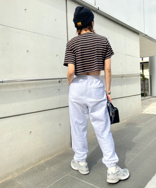 WHO'S WHO gallery（フーズフーギャラリー）の「リブボーダーTEE（Tシャツ/カットソー・レディース・ブラック/オフホワイト/ベージュ/グレー/サックスブルー・FREE）」の10枚目の写真