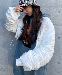 SPIRALGIRL | 袖ギャザーコンパクトブルゾン(ブルゾン)