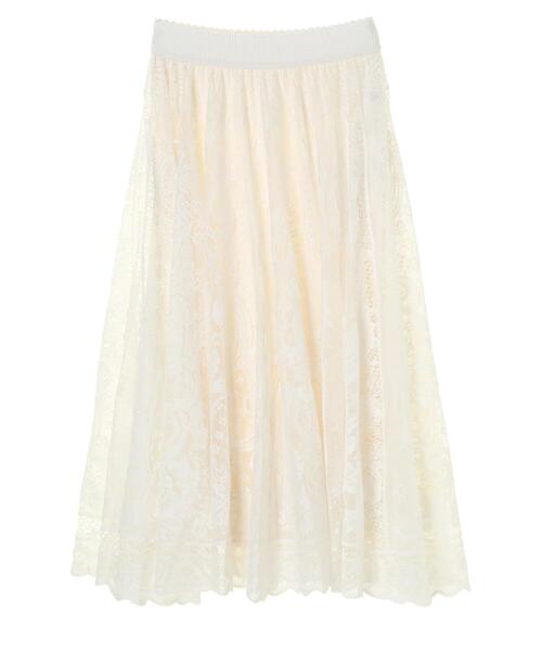 Sugar spoon（シュガースプーン）の「・SUGAR SPOON レースサークルスカート＊（スカート・レディース・ブラック/アイボリー/モカ・FREE）」の13枚目の写真