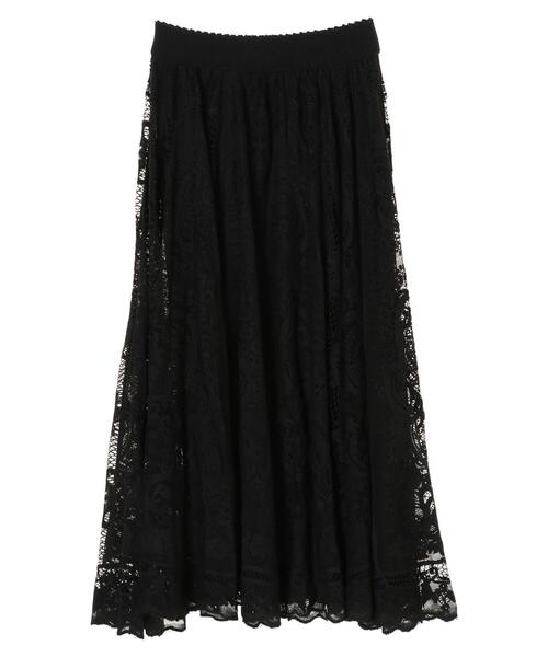 Sugar spoon（シュガースプーン）の「・SUGAR SPOON レースサークルスカート＊（スカート・レディース・ブラック/アイボリー/モカ・FREE）」の14枚目の写真