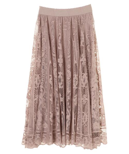 Sugar spoon（シュガースプーン）の「・SUGAR SPOON レースサークルスカート＊（スカート・レディース・ブラック/アイボリー/モカ・FREE）」の15枚目の写真