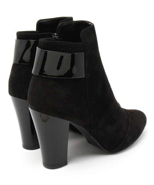 STUDIOUS(ステュディオス)の「バックベルト付ショートブーティ(ブーツ・レディース・ブラック/ベージュ・SMALL/LARGE/MEDIUM)」の5枚目の写真