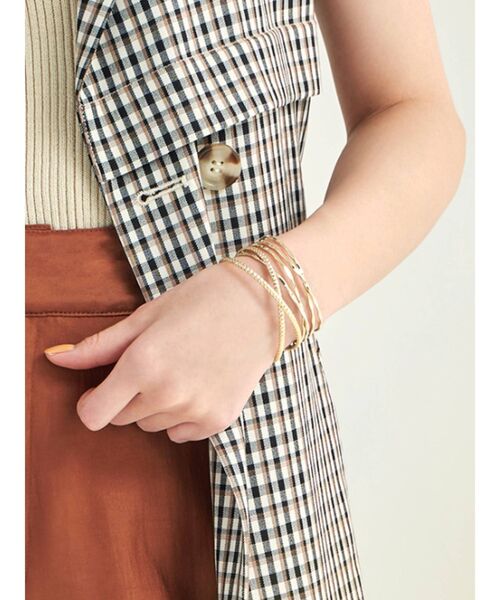 RESEXXY（リゼクシー）の「シャイニーコンビバングルセット（ブレスレット・レディース・シルバー/ゴールド・FREE）」の5枚目の写真