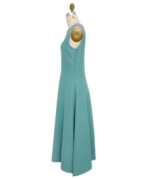 Drawer（ドゥロワー）の「Drawer 18Gダブルフェイスニットワンピース（ワンピース・レディース・ブラック/ライトブルー・FREE）」の3枚目の写真