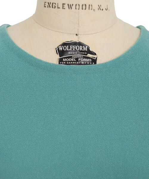 Drawer（ドゥロワー）の「Drawer 18Gダブルフェイスニットワンピース（ワンピース・レディース・ブラック/ライトブルー・FREE）」の5枚目の写真