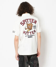 AVIREX | 刺繍 ポロシャツ キットゥン / SS EMBROIDERED POLO SHIRT KITTEN /アヴィレックス/AVIREX(ポロシャツ)