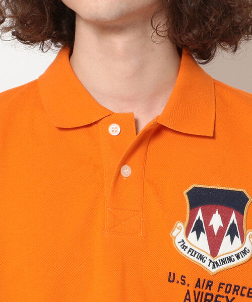 AVIREX（アヴィレックス）の「刺繍 ポロシャツ キットゥン / SS EMBROIDERED POLO SHIRT KITTEN /アヴィレックス/AVIREX（ポロシャツ・メンズ・ネイビー/オフホワイト/オレンジ/ブラウン系その他2・MEDIUM/LARGE/X-LARGE/XX-LARGE）」の10枚目の写真