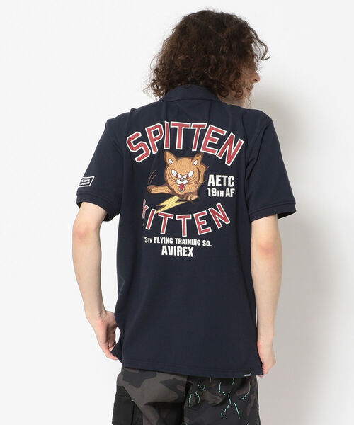 AVIREX（アヴィレックス）の「刺繍 ポロシャツ キットゥン / SS EMBROIDERED POLO SHIRT KITTEN /アヴィレックス/AVIREX（ポロシャツ・メンズ・ネイビー/オフホワイト/オレンジ/ブラウン系その他2・MEDIUM/LARGE/X-LARGE/XX-LARGE）」の21枚目の写真