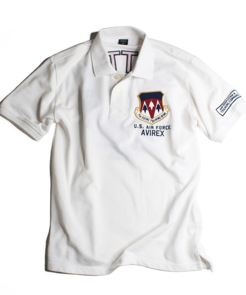 AVIREX（アヴィレックス）の「刺繍 ポロシャツ キットゥン / SS EMBROIDERED POLO SHIRT KITTEN /アヴィレックス/AVIREX（ポロシャツ・メンズ・ネイビー/オフホワイト/オレンジ/ブラウン系その他2・MEDIUM/LARGE/X-LARGE/XX-LARGE）」の15枚目の写真