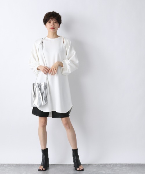 JEANASIS（ジーナシス）の「ボレロ2Pチュニック/941805（チュニック・レディース・ブラック/ホワイト・FREE）」の14枚目の写真