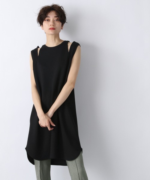 JEANASIS（ジーナシス）の「ボレロ2Pチュニック/941805（チュニック・レディース・ブラック/ホワイト・FREE）」の6枚目の写真