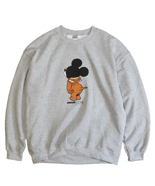 C.E.L.STORE（セルストア）の「The Fake News/ザフェイクニュース MOUSE IN MOUSE CREW SWEAT（スウェット・メンズ・ホワイト/サックスブルー/ネイビー/サンドベージュ/グレー/ブラック・SMALL/MEDIUM/LARGE/X-LARGE）」の3枚目の写真