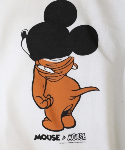 C.E.L.STORE（セルストア）の「The Fake News/ザフェイクニュース MOUSE IN MOUSE CREW SWEAT（スウェット・メンズ・ホワイト/サックスブルー/ネイビー/サンドベージュ/グレー/ブラック・SMALL/MEDIUM/LARGE/X-LARGE）」の16枚目の写真