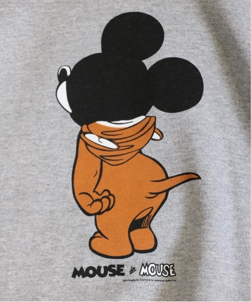 C.E.L.STORE（セルストア）の「The Fake News/ザフェイクニュース MOUSE IN MOUSE CREW SWEAT（スウェット・メンズ・ホワイト/サックスブルー/ネイビー/サンドベージュ/グレー/ブラック・SMALL/MEDIUM/LARGE/X-LARGE）」の11枚目の写真