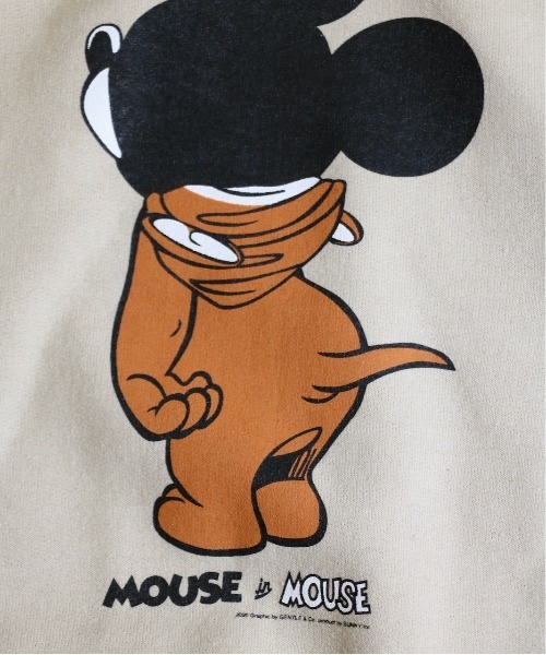 C.E.L.STORE（セルストア）の「The Fake News/ザフェイクニュース MOUSE IN MOUSE CREW SWEAT（スウェット・メンズ・ホワイト/サックスブルー/ネイビー/サンドベージュ/グレー/ブラック・SMALL/MEDIUM/LARGE/X-LARGE）」の8枚目の写真