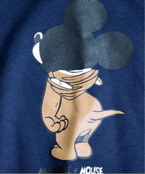 C.E.L.STORE（セルストア）の「The Fake News/ザフェイクニュース MOUSE IN MOUSE CREW SWEAT（スウェット・メンズ・ホワイト/サックスブルー/ネイビー/サンドベージュ/グレー/ブラック・SMALL/MEDIUM/LARGE/X-LARGE）」の17枚目の写真