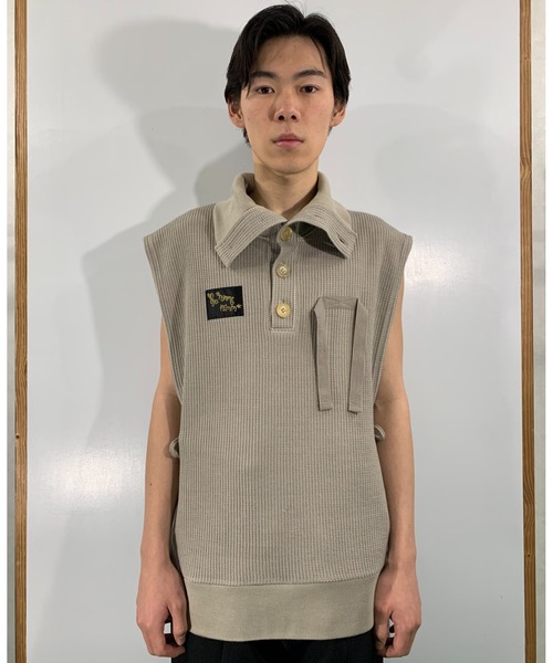 SYU.HOMME/FEMM(シュウ)の「SYU.HOMME/FEMM/シュウ/オム/フェム/Hi-neck parts(パーカー・メンズ・ブラック/ライトグレー/オフホワイト・1/2)」の3枚目の写真