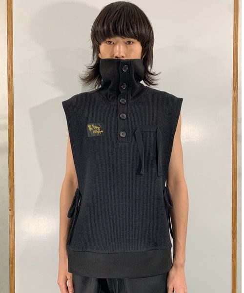 SYU.HOMME/FEMM(シュウ)の「SYU.HOMME/FEMM/シュウ/オム/フェム/Hi-neck parts(パーカー・メンズ・ブラック/ライトグレー/オフホワイト・1/2)」の5枚目の写真