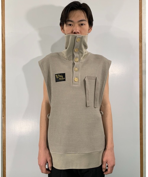 SYU.HOMME/FEMM(シュウ)の「SYU.HOMME/FEMM/シュウ/オム/フェム/Hi-neck parts(パーカー・メンズ・ブラック/ライトグレー/オフホワイト・1/2)」の8枚目の写真