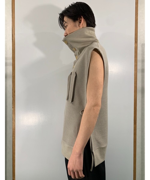 SYU.HOMME/FEMM(シュウ)の「SYU.HOMME/FEMM/シュウ/オム/フェム/Hi-neck parts(パーカー・メンズ・ブラック/ライトグレー/オフホワイト・1/2)」の10枚目の写真